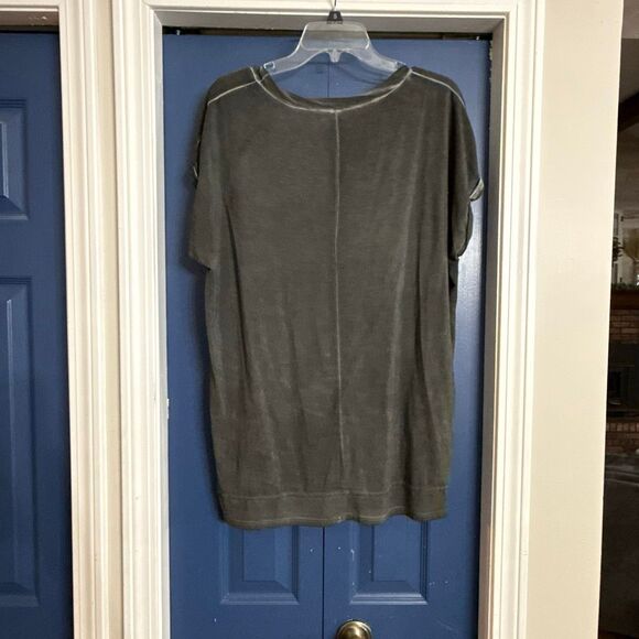 L Love Boutique Washed Black Oversized Tee Size S - Picture 5 of 6